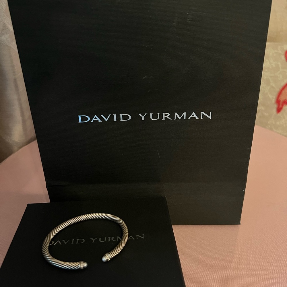 David Yurman - Cable Classics Color Bracelet with Pearls and Pavé Diamonds